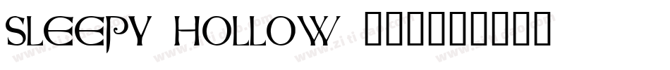 Sleepy Hollow 3.0字体转换